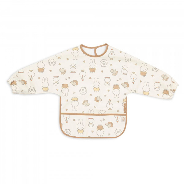 Bavoir manches longues imperméable miffy family farm Jollein