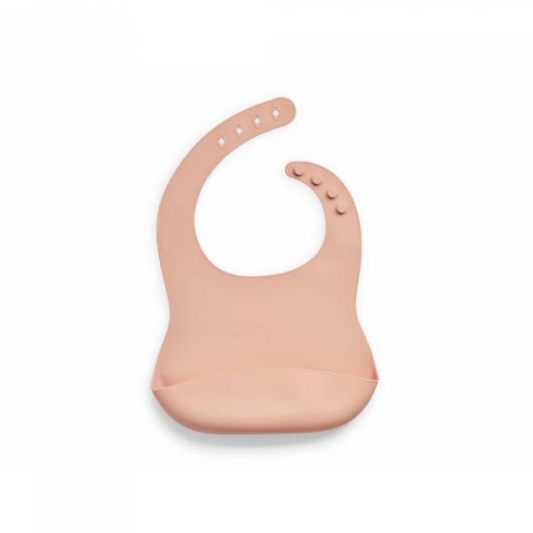 Bavoir en silicone pale pink Jollein