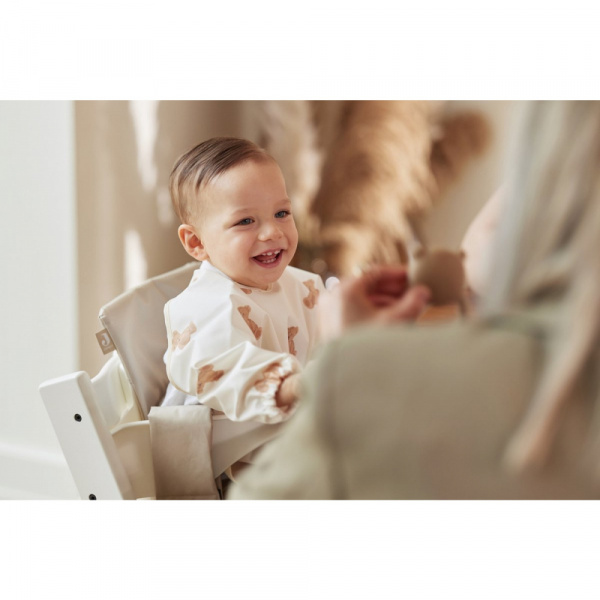 Bavoir manches longues imperméable teddy bear Jollein