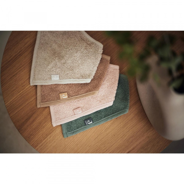 Lot de 2 bavoirs bandana éponge ash green Jollein