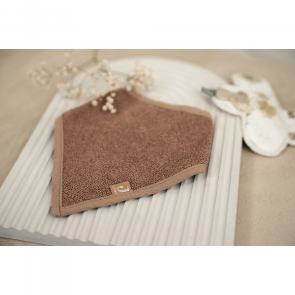 Lot de 2 bavoirs bandana éponge biscuit Jollein