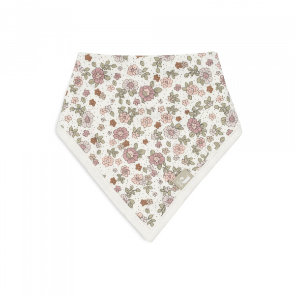 Lot de 2 bavoirs bandana retro flowers Jollein