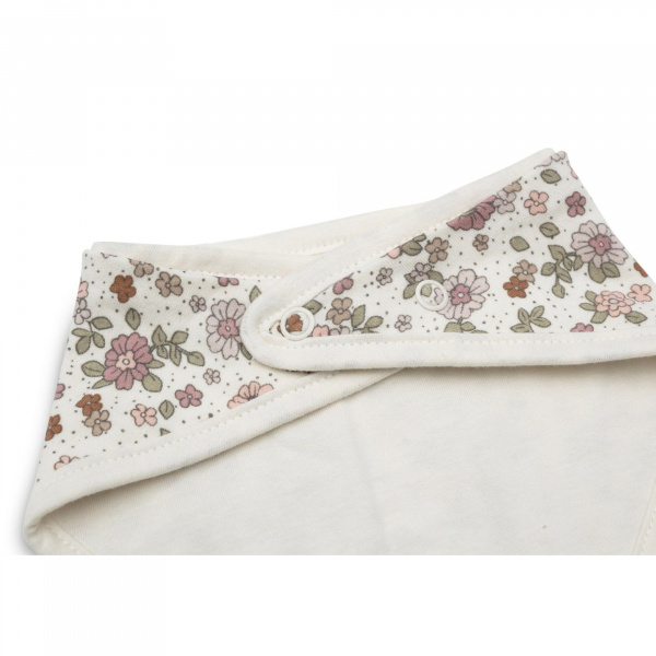 Lot de 2 bavoirs bandana retro flowers Jollein