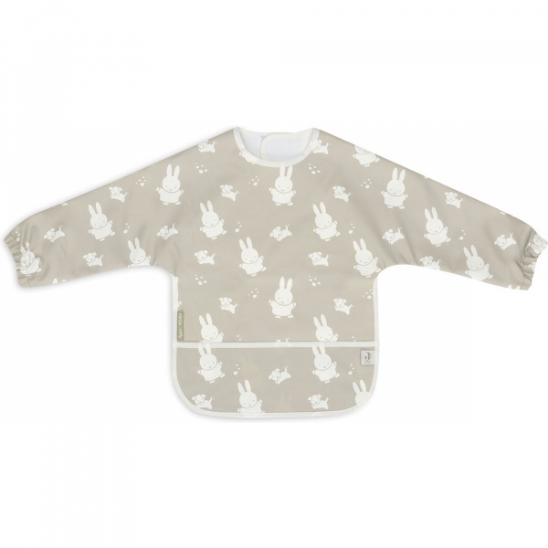 Bavoir manches longues imperméable miffy & snuffy olive Jollein