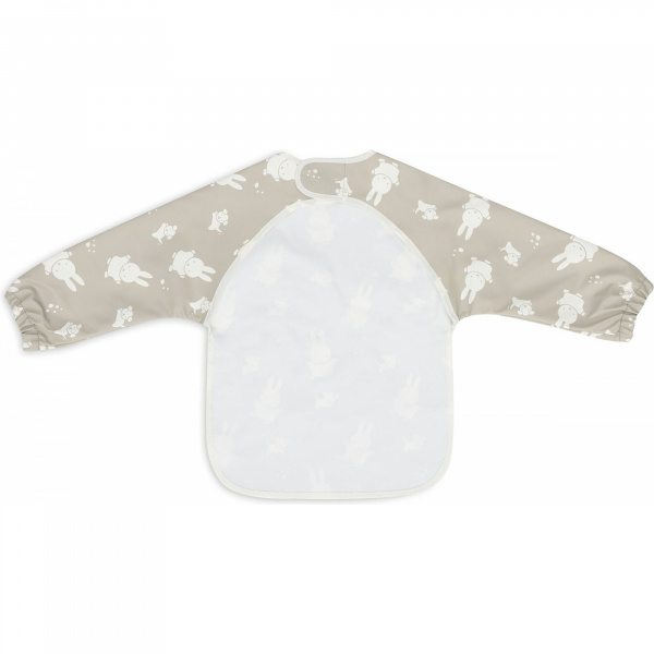 Bavoir manches longues imperméable miffy & snuffy olive Jollein