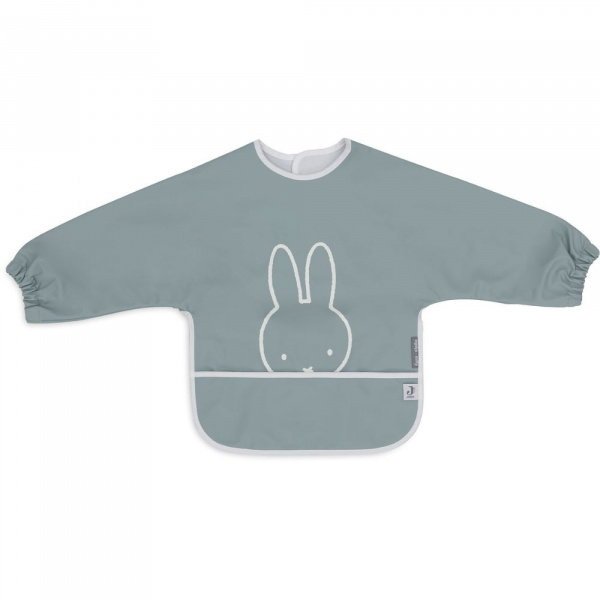 Bavoir manches longues imperméable miffy peekaboo sea green Jollein