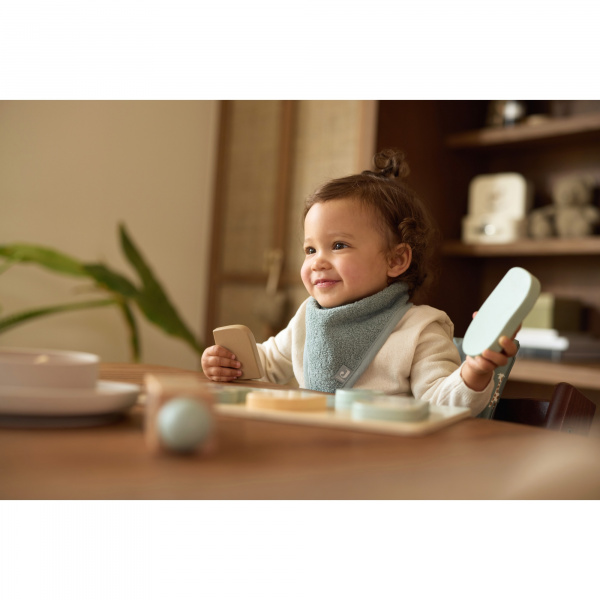 Lot de 2 bavoirs bandana éponge biscuit Jollein