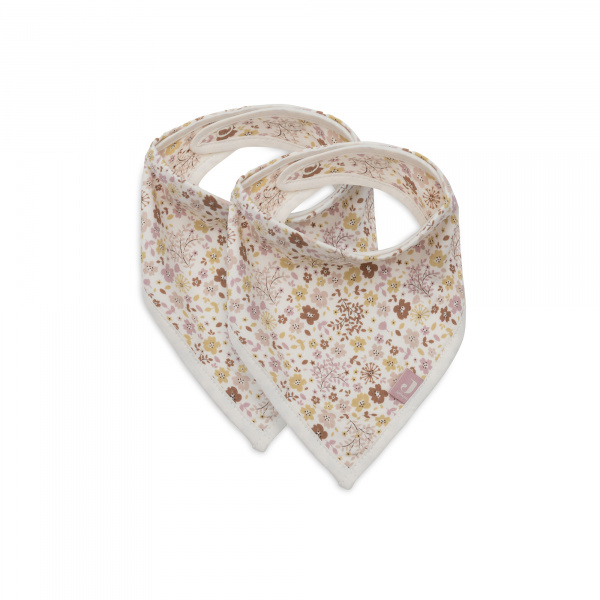 Lot de 2 bavoirs bandana flower fairies Jollein