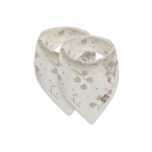 Lot de 2 bavoirs bandana retro flowers Jollein
