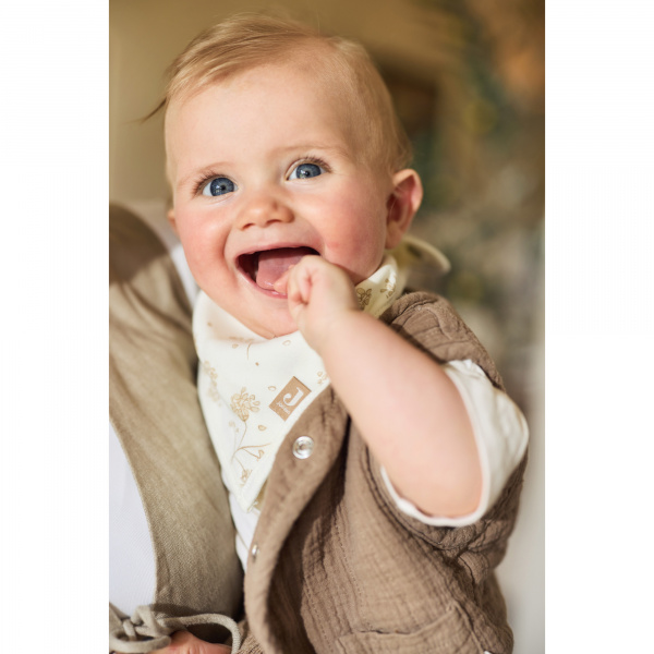 Lot de 2 bavoirs bandana retro flowers Jollein