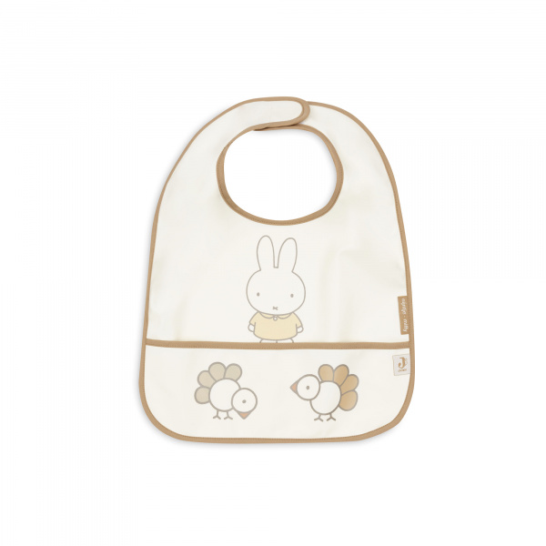 Lot de 2 bavoirs imperméables miffy family farm Jollein
