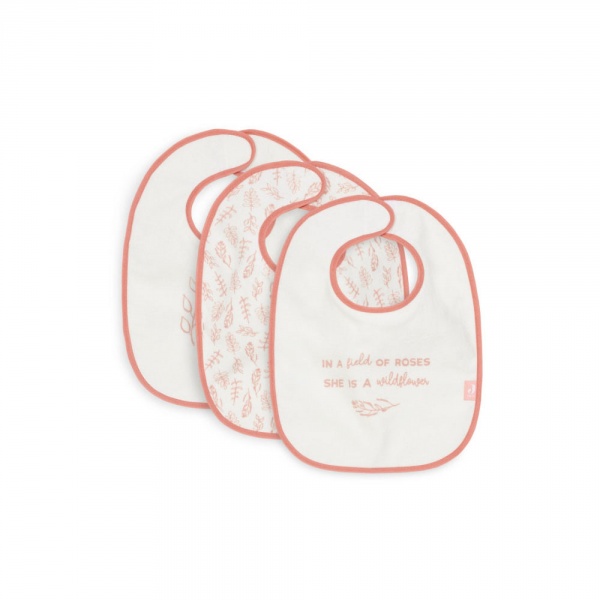 Lot de 3 bavoirs bébé meadow rosewood Jollein