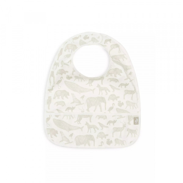 Lot de 2 bavoirs imperméables animaux nougat Jollein