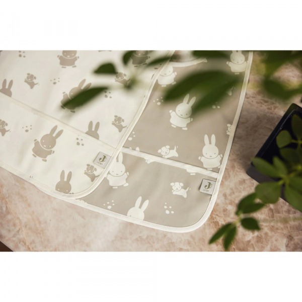 Lot de 2 bavoirs imperméables miffy snuffy olive Jollein