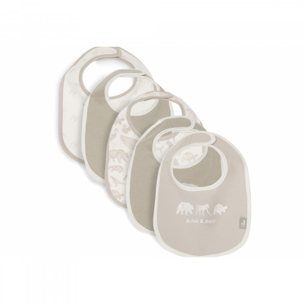 Lot de 5 bavoirs imperméables forest animals Jollein