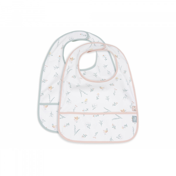 Lot de 2 bavoirs imperméables animaux nougat Jollein