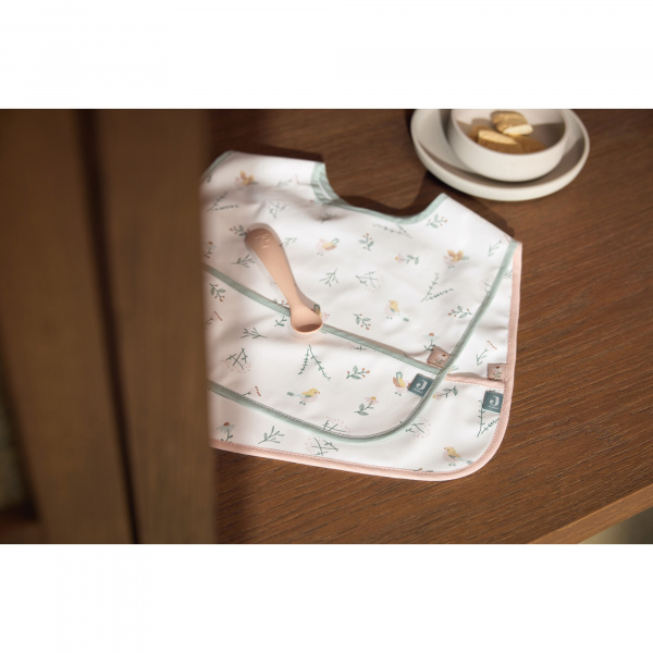 Lot de 2 bavoirs imperméables animaux nougat Jollein