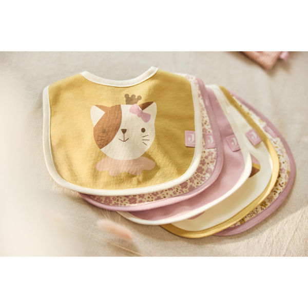 Lot de 5 bavoirs imperméables forest animals Jollein