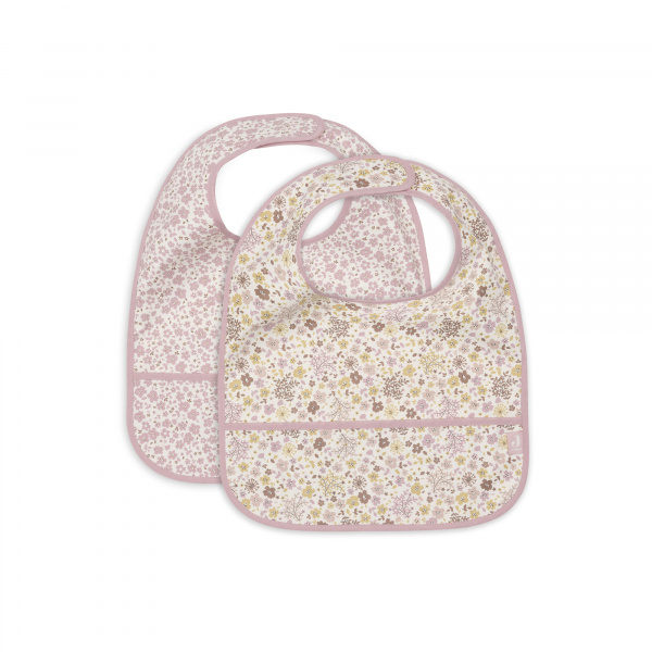 Lot de 2 bavoirs imperméables animaux nougat Jollein