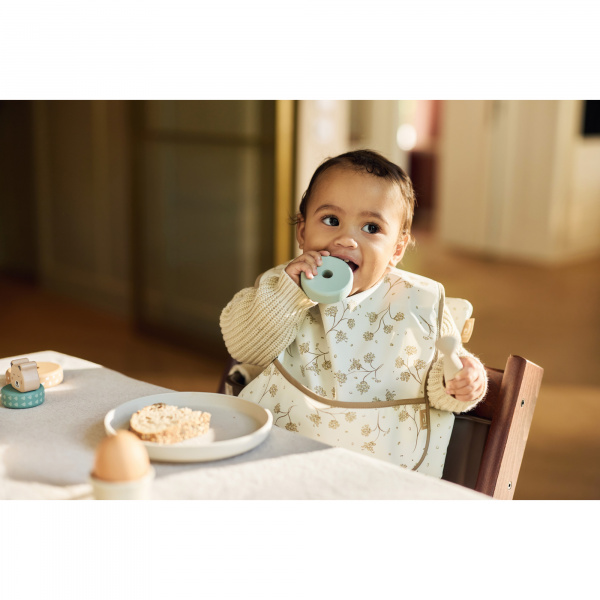 Lot de 2 bavoirs imperméables animaux nougat Jollein