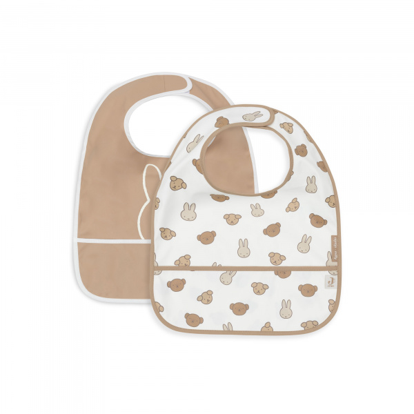 Lot de 2 bavoirs imperméables miffy and friends Jollein