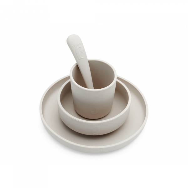 Set de table en silicone avec ventouse nougat Jollein