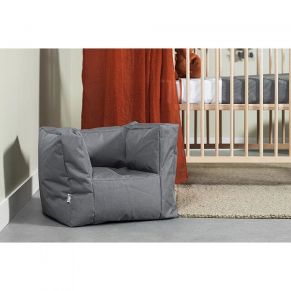 Les imparfaits - fauteuil enfant imperméable bean bag storm grey Jollein