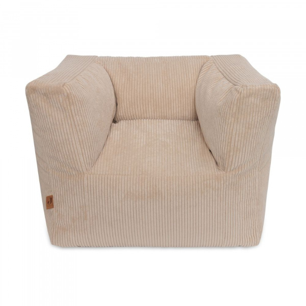 Fauteuil enfant velours côtelé corduroy naturel Jollein