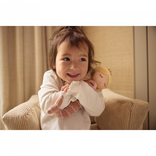 Fauteuil enfant velours côtelé corduroy naturel Jollein