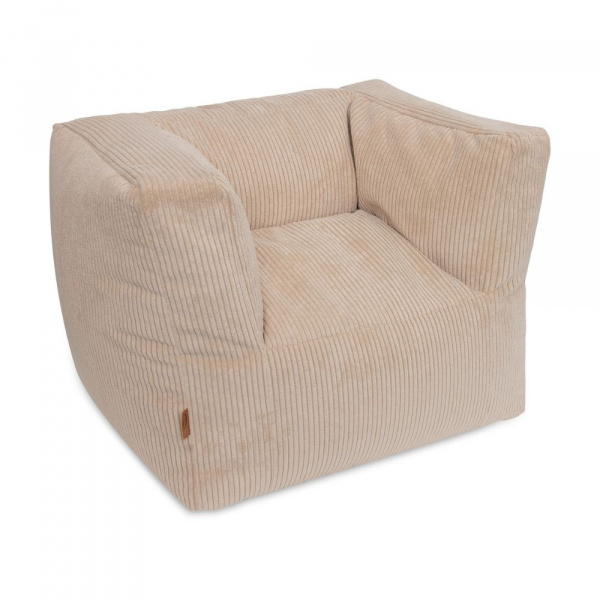 Fauteuil enfant velours côtelé corduroy naturel Jollein