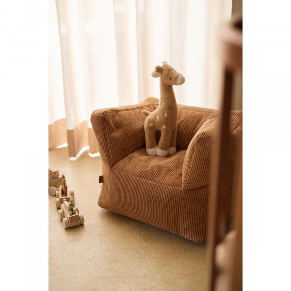 Fauteuil enfant velours côtelé corduroy caramel Jollein