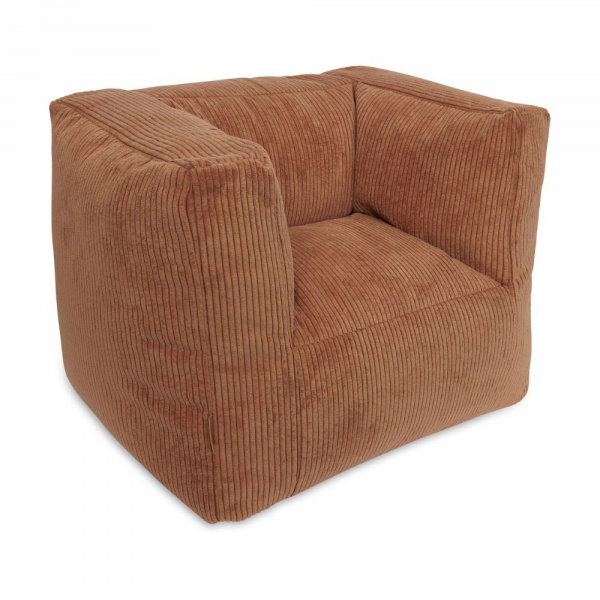 Fauteuil enfant velours côtelé corduroy caramel Jollein