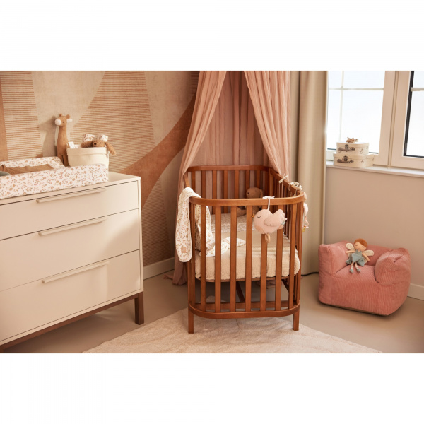 Fauteuil enfant velours côtelé corduroy caramel Jollein