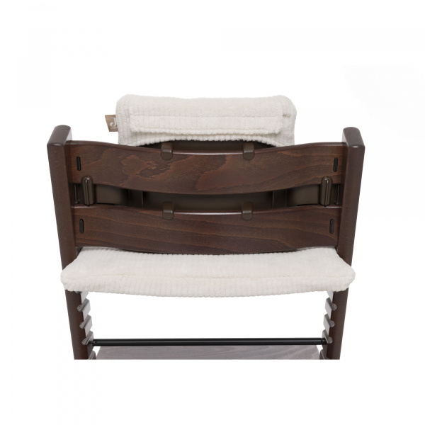 Coussin d’assise chaise haute bébé cloudy rib oatmeal Jollein