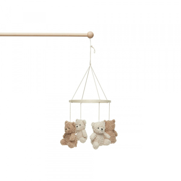 Mobile d'éveil bébé teddy bear naturel et biscuit Jollein