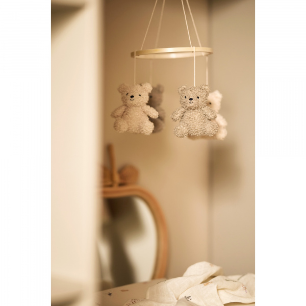 Mobile d'éveil bébé teddy bear naturel et biscuit Jollein