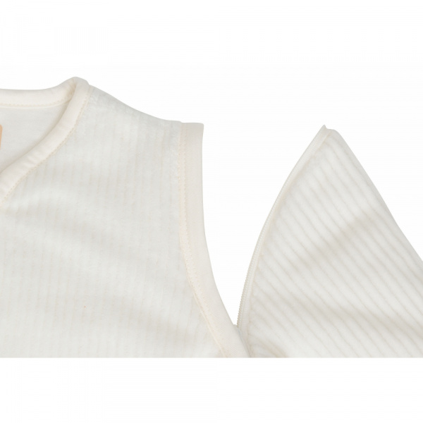 Gigoteuse naissance à manches amovibles 0-3 mois rib ivoire Jollein