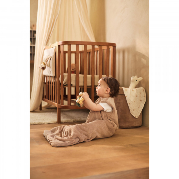 Gigoteuse bébé chaude sans manches 6-18 mois velvet milky coffee Jollein