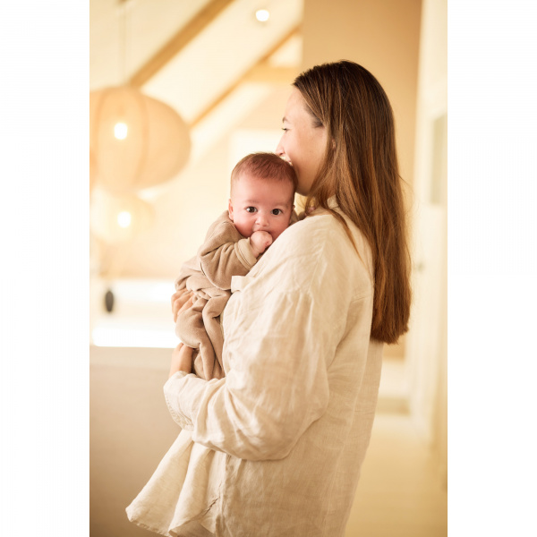 Gigoteuse bébé chaude sans manches 6-18 mois velvet milky coffee Jollein