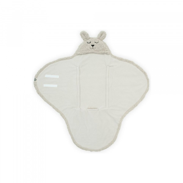 Couverture portefeuille câline bunny nougat Jollein