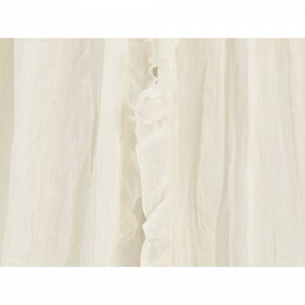 Ciel de lit vintage 155 cm ruffle ivoire Jollein