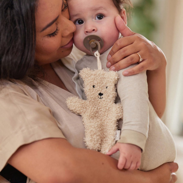 Attache sucette teddy bear naturel Jollein