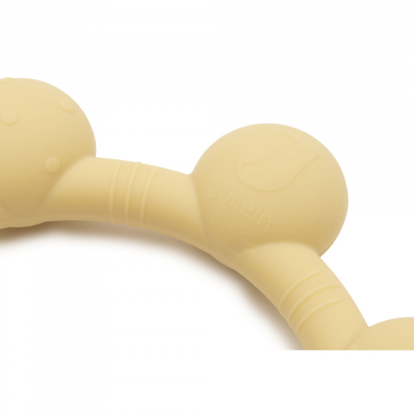 Anneau de dentition silicone bébé sun vanilla Jollein