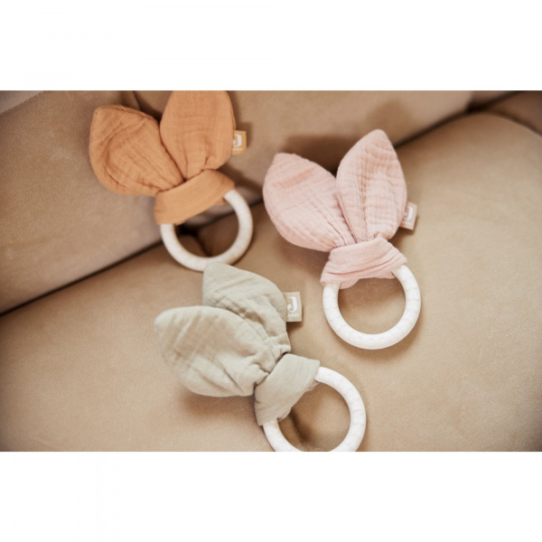 Anneau dentition silicone oreilles de lapin olive Jollein