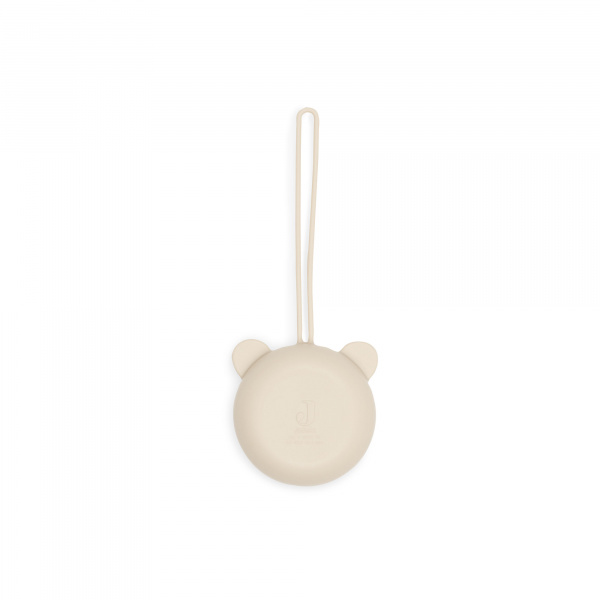 Étui à sucette en silicone warm sand Jollein