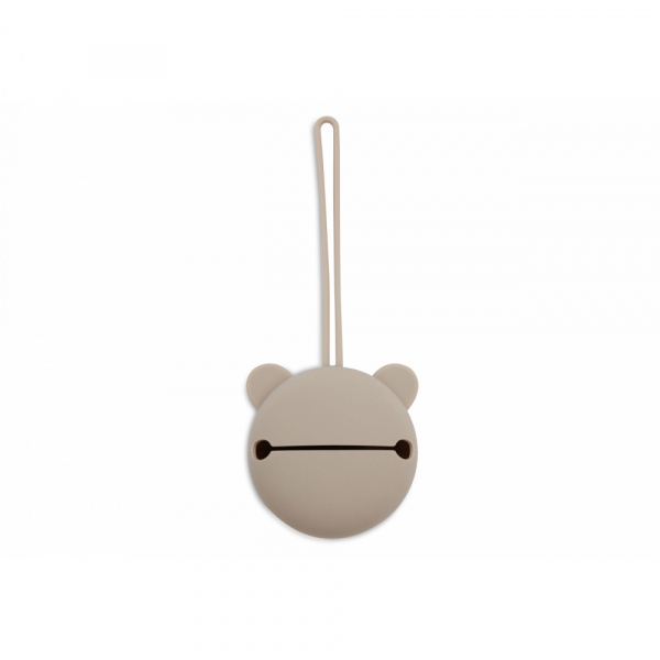 Étui à sucette en silicone olive Jollein