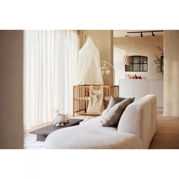 Ciel de lit vintage 245 cm chestnut Jollein