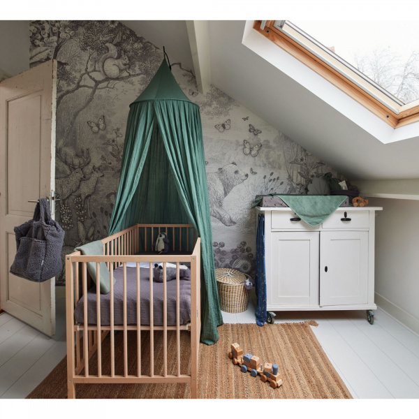 Ciel de lit vintage 245 cm ash green Jollein