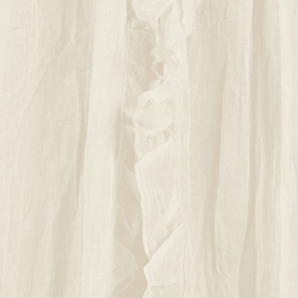 Ciel de lit vintage 245 cm ruffle ivoire Jollein