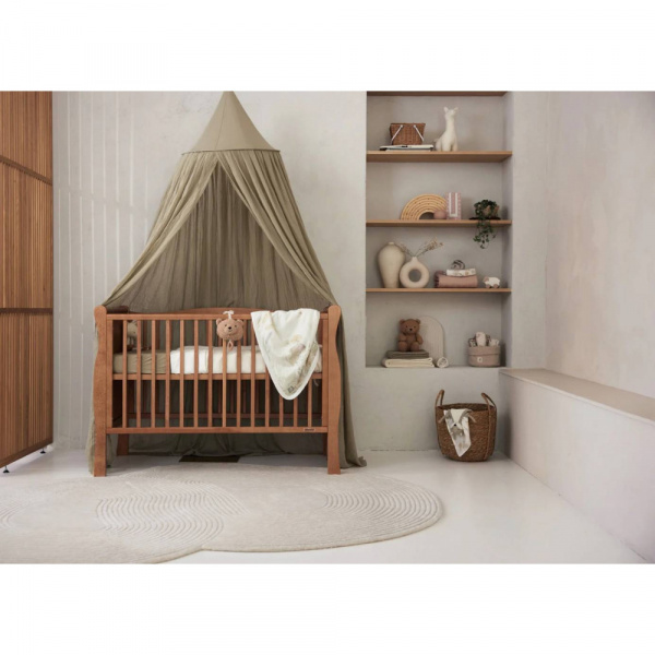 Ciel de lit vintage 245 cm olive Jollein